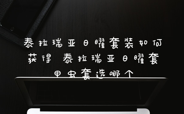泰拉瑞亚日曜套装如何获得 泰拉瑞亚日曜套甲虫套选哪个