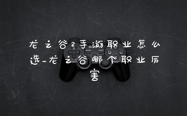 龙之谷2手游职业怎么选_龙之谷哪个职业厉害