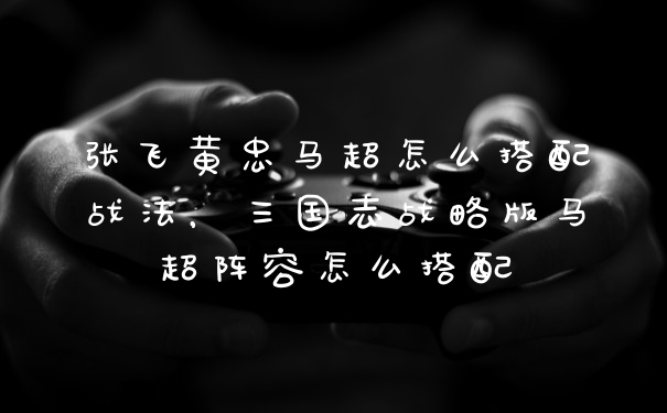 张飞黄忠马超怎么搭配战法,三国志战略版马超阵容怎么搭配