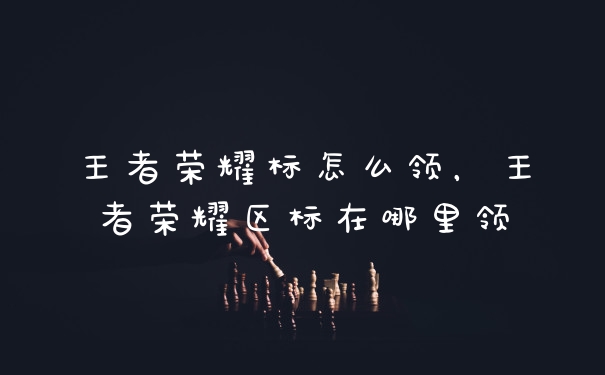 王者荣耀标怎么领，王者荣耀区标在哪里领
