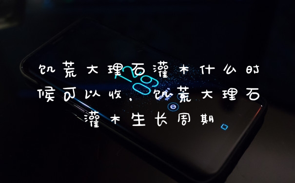 饥荒大理石灌木什么时候可以收，饥荒大理石灌木生长周期