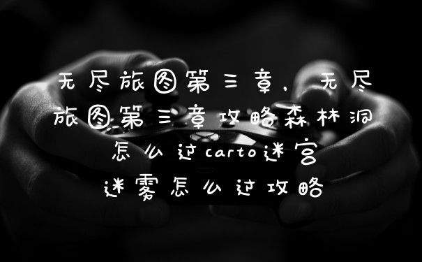 无尽旅图第三章，无尽旅图第三章攻略森林洞怎么过carto迷宫迷雾怎么过攻略