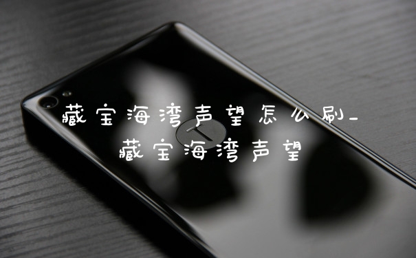 藏宝海湾声望怎么刷_藏宝海湾声望