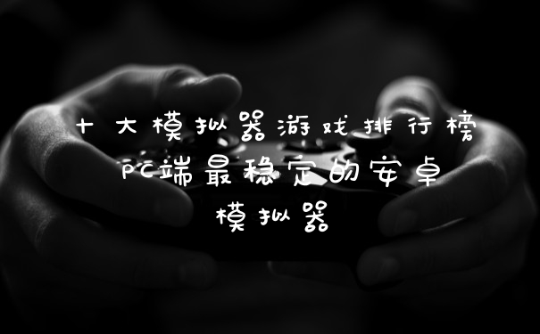 十大模拟器游戏排行榜 PC端最稳定的安卓模拟器
