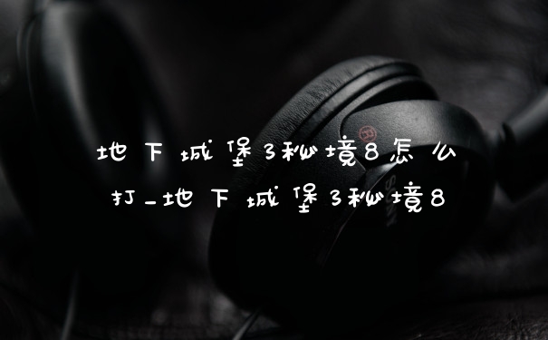 地下城堡3秘境8怎么打_地下城堡3秘境8
