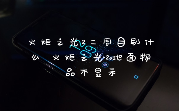 火炬之光2二周目刷什么 火炬之光2地面物品不显示