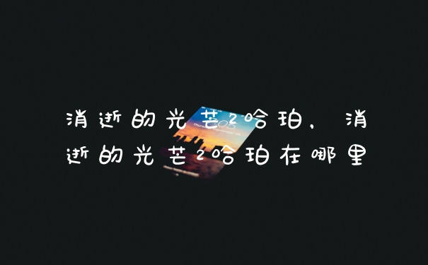 消逝的光芒2哈珀，消逝的光芒2哈珀在哪里