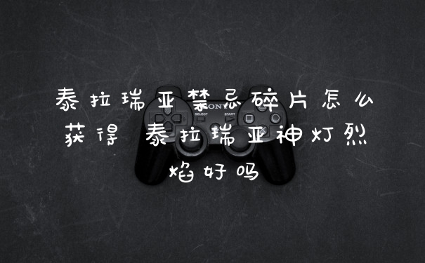 泰拉瑞亚禁忌碎片怎么获得 泰拉瑞亚神灯烈焰好吗