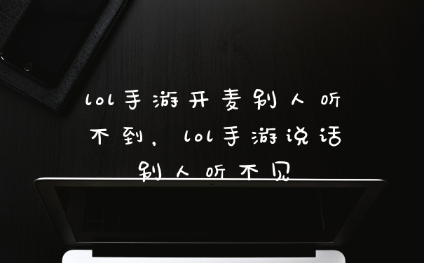 lol手游开麦别人听不到，lol手游说话别人听不见