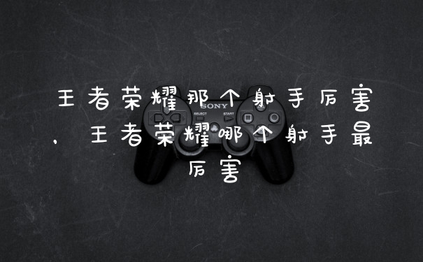 王者荣耀那个射手厉害，王者荣耀哪个射手最厉害