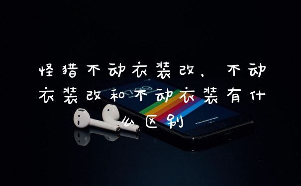 怪猎不动衣装改，不动衣装改和不动衣装有什么区别