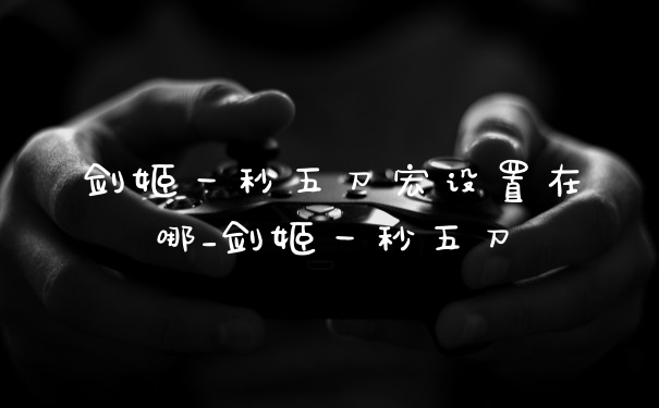 剑姬一秒五刀宏设置在哪_剑姬一秒五刀