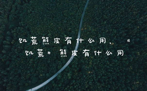 饥荒熊皮有什么用，《饥荒》熊皮有什么用