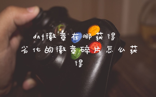 dnf徽章在哪获得 劣化的徽章碎片怎么获得