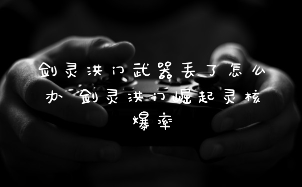 剑灵洪门武器丢了怎么办 剑灵洪门崛起灵核爆率