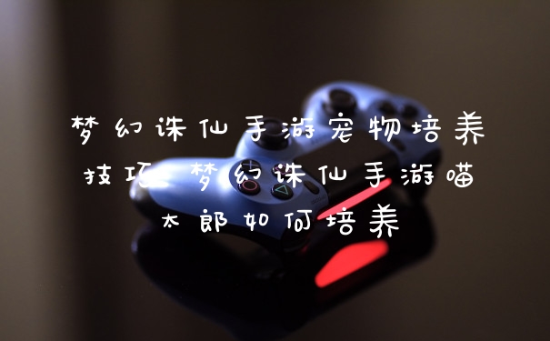 梦幻诛仙手游宠物培养技巧 梦幻诛仙手游喵太郎如何培养