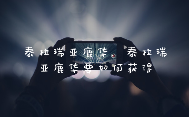 泰拉瑞亚鹿华，泰拉瑞亚鹿华要如何获得