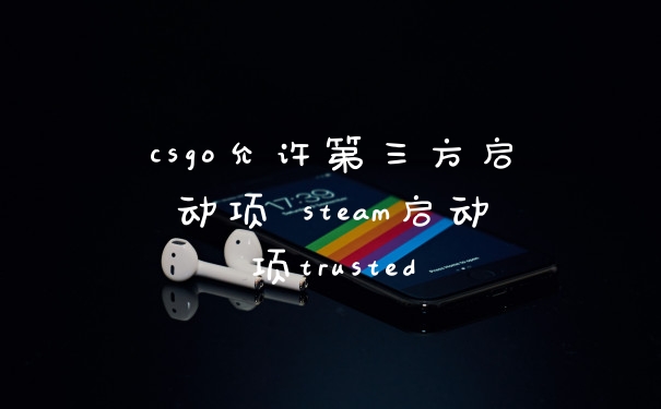 csgo允许第三方启动项 steam启动项trusted