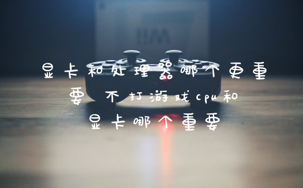 显卡和处理器哪个更重要 不打游戏cpu和显卡哪个重要