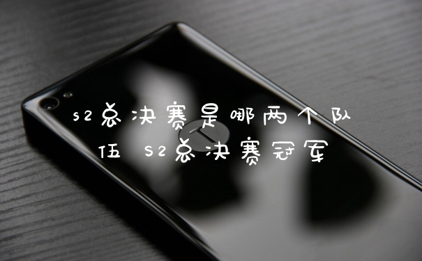 s2总决赛是哪两个队伍 S2总决赛冠军