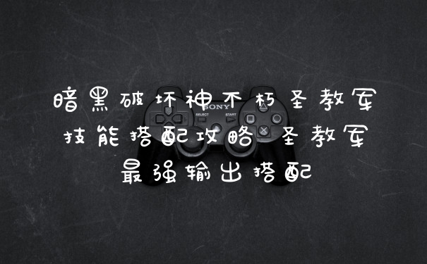 暗黑破坏神不朽圣教军技能搭配攻略 圣教军最强输出搭配
