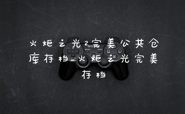 火炬之光2完美公共仓库存档_火炬之光完美存档