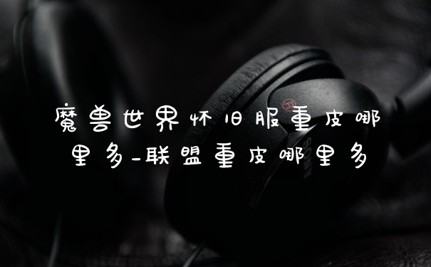 魔兽世界怀旧服重皮哪里多_联盟重皮哪里多