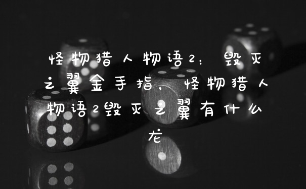 怪物猎人物语2：毁灭之翼金手指，怪物猎人物语2毁灭之翼有什么龙
