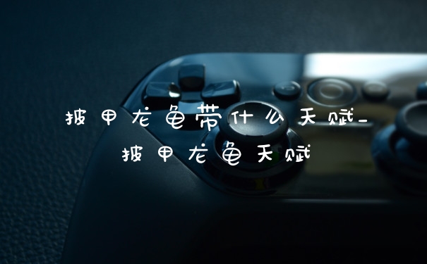 披甲龙龟带什么天赋_披甲龙龟天赋