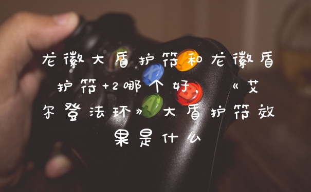 龙徽大盾护符和龙徽盾护符+2哪个好，《艾尔登法环》大盾护符效果是什么