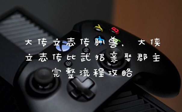 大传立志传驯兽,大侠立志传比武招亲娶郡主完整流程攻略