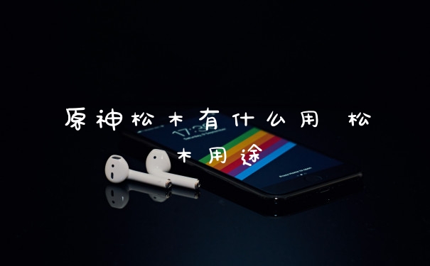 原神松木有什么用 松木用途