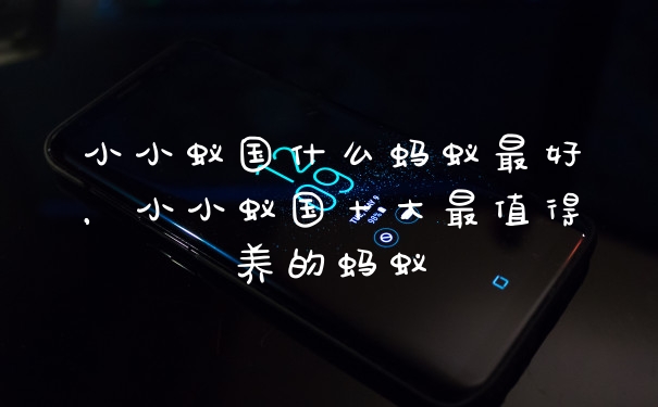 小小蚁国什么蚂蚁最好，小小蚁国十大最值得养的蚂蚁