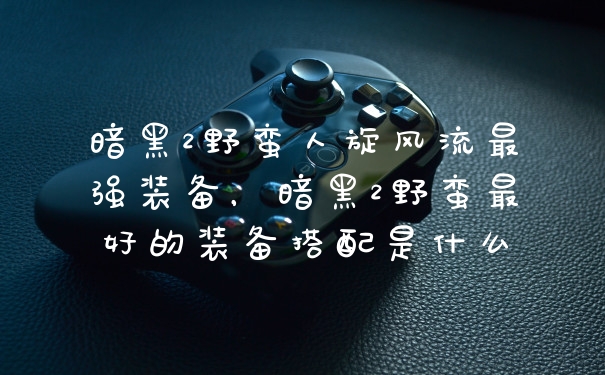 暗黑2野蛮人旋风流最强装备，暗黑2野蛮最好的装备搭配是什么