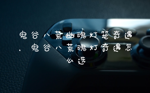 鬼谷八荒幽魂灯笼奇遇,鬼谷八荒魂灯奇遇怎么选