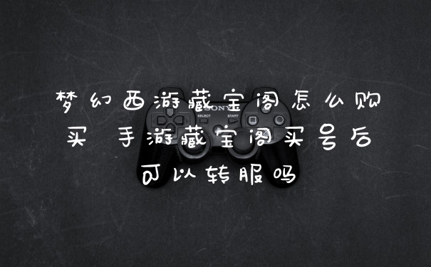 梦幻西游藏宝阁怎么购买 手游藏宝阁买号后可以转服吗