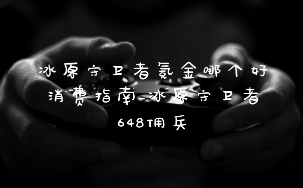 冰原守卫者氪金哪个好消费指南_冰原守卫者648佣兵