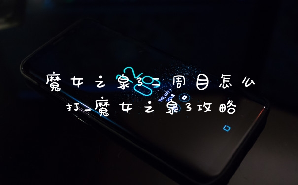 魔女之泉3二周目怎么打_魔女之泉3攻略