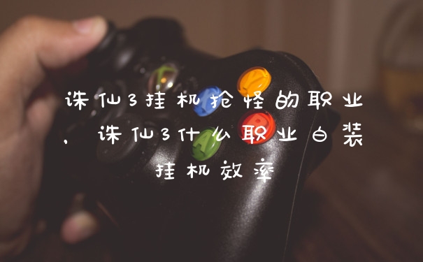 诛仙3挂机抢怪的职业，诛仙3什么职业白装挂机效率