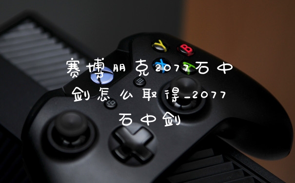 赛博朋克2077石中剑怎么取得_2077石中剑
