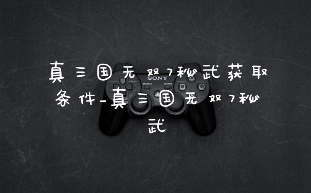 真三国无双7秘武获取条件_真三国无双7秘武
