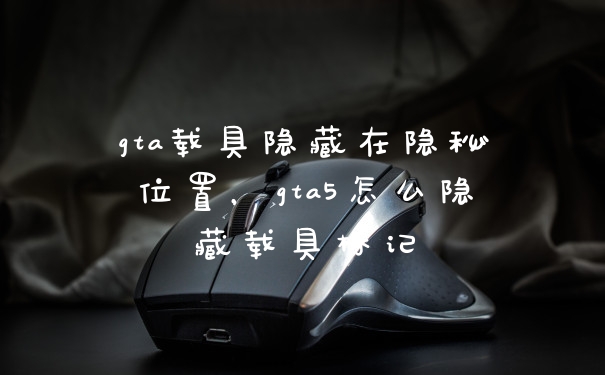 gta载具隐藏在隐秘位置，gta5怎么隐藏载具标记