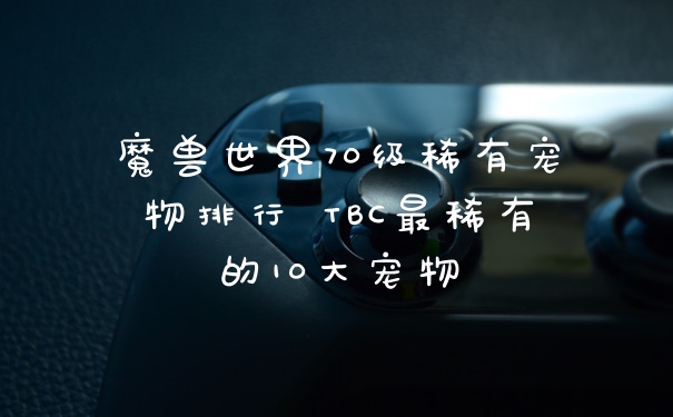 魔兽世界70级稀有宠物排行 TBC最稀有的10大宠物