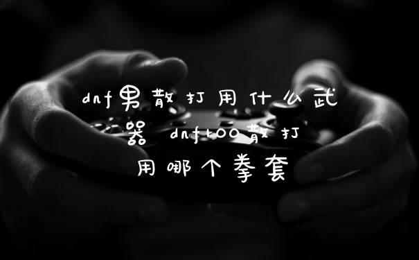 dnf男散打用什么武器 dnf100散打用哪个拳套