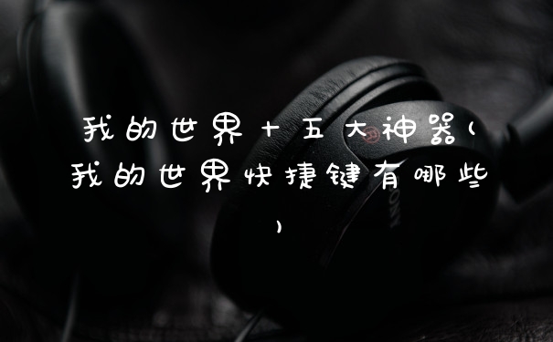 我的世界十五大神器(我的世界快捷键有哪些)