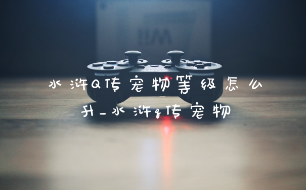 水浒Q传宠物等级怎么升_水浒q传宠物