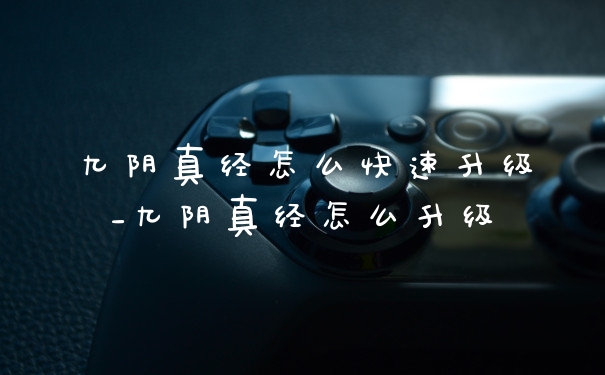九阴真经怎么快速升级_九阴真经怎么升级