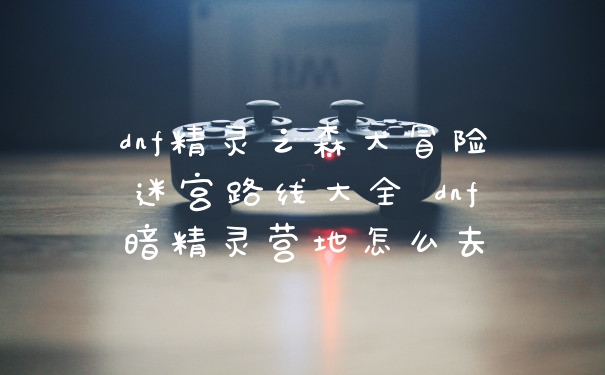 dnf精灵之森大冒险迷宫路线大全 dnf暗精灵营地怎么去