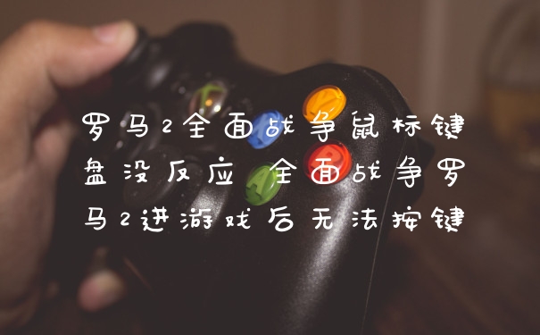 罗马2全面战争鼠标键盘没反应 全面战争罗马2进游戏后无法按键