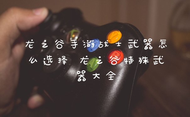 龙之谷手游战士武器怎么选择 龙之谷特殊武器大全